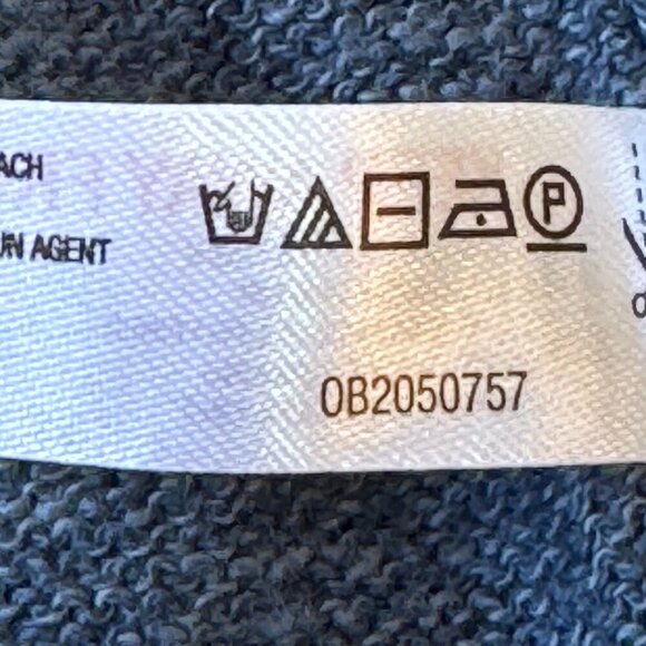 New Free People Beach Catalina Midi Sweater Dress Linen Blend Blue OVERSIZED XS - Picture 9 of 14